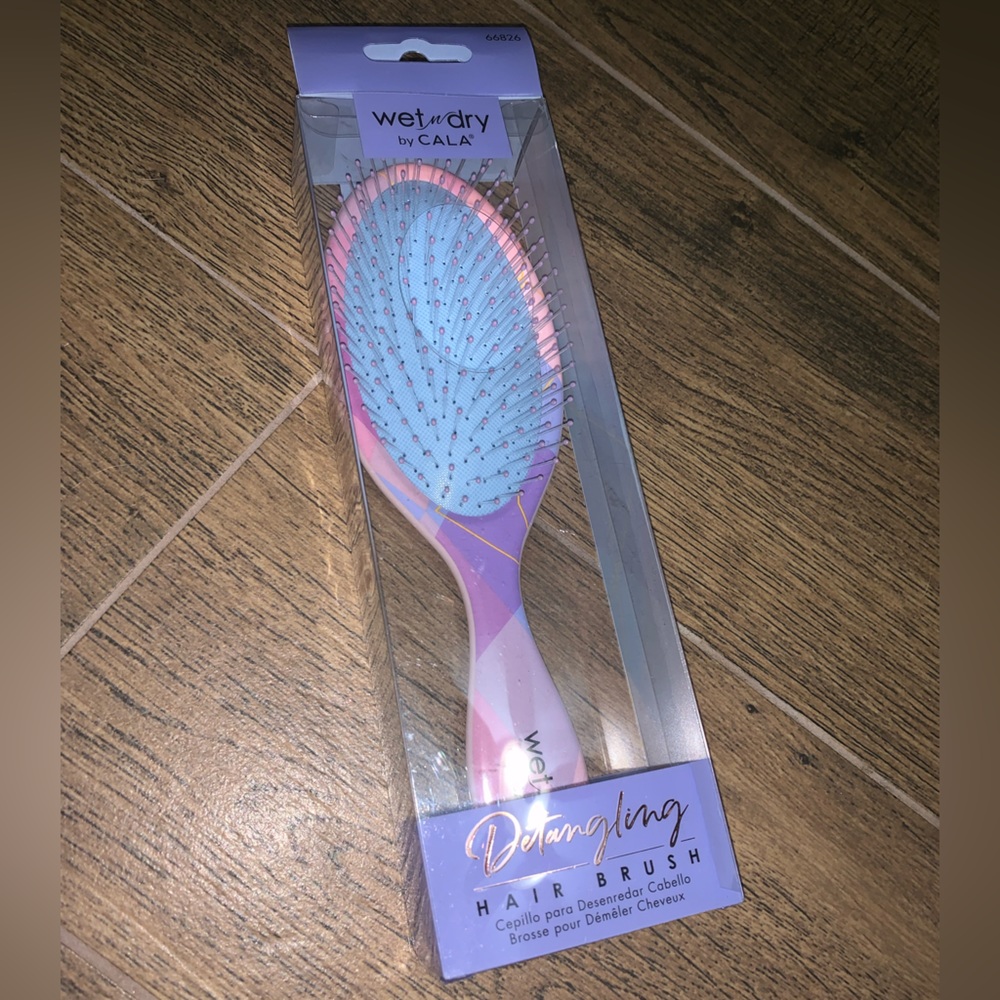 Wet Dry Detangler Brush - Pastel Geometric Print